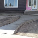 Broomed Concrete Walkway Calgary 